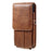 Card Slots Leather Pouch + Carabiner for iPhone 6s Plus/Galaxy A9, Size: 172x95x18mm - Brown - 2