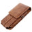 Card Slots Leather Pouch + Carabiner for iPhone 6s Plus/Galaxy A9, Size: 172x95x18mm - Brown - 6