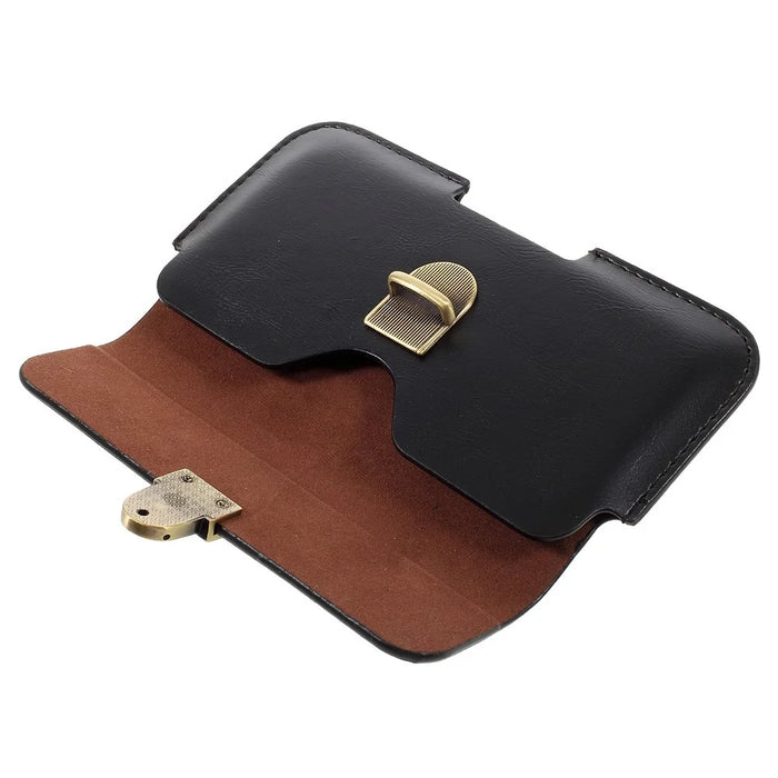 Business Leather Holster Case with Snap Fastener for iPhone 6 6s 4.7, Size: 140 x 75mm - Black - 5