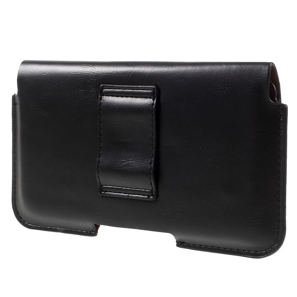 Smooth Leather Holster Pouch for Samsung Galaxy A9 (2016), Size: 163 x 82 x 9mm - Black - 2