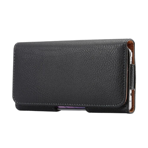 Black PU Leather Belt Clip Case Holster Pouch for iPhone 7 / Samsung Galaxy Note7 N930 / Note 5 / Note 4 - 1