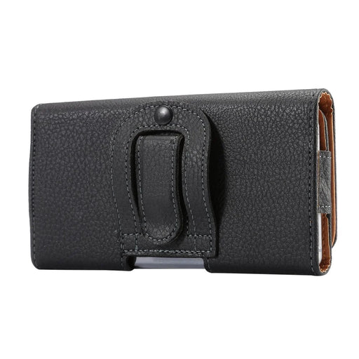 Black PU Leather Belt Clip Case Holster Pouch for iPhone 7 / Samsung Galaxy Note7 N930 / Note 5 / Note 4 - 2