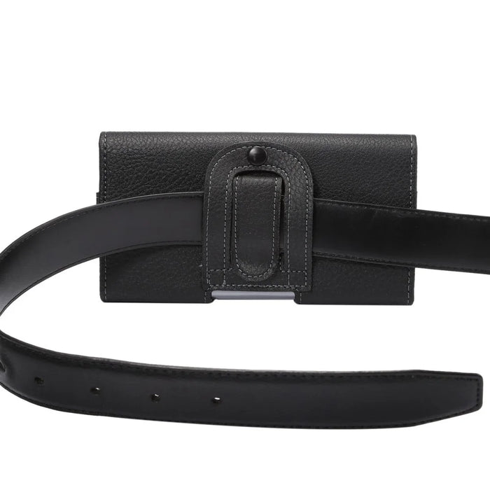 Black PU Leather Belt Clip Case Holster Pouch for iPhone 7 / Samsung Galaxy Note7 N930 / Note 5 / Note 4 - 7