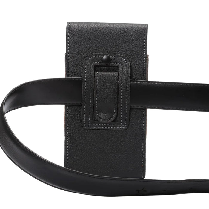 Vertical PU Leather Holster Case with Belt Clip for iPhone 8 Plus/7 Plus/Samsung S9+/S8+/Note7/8 - Black - 6