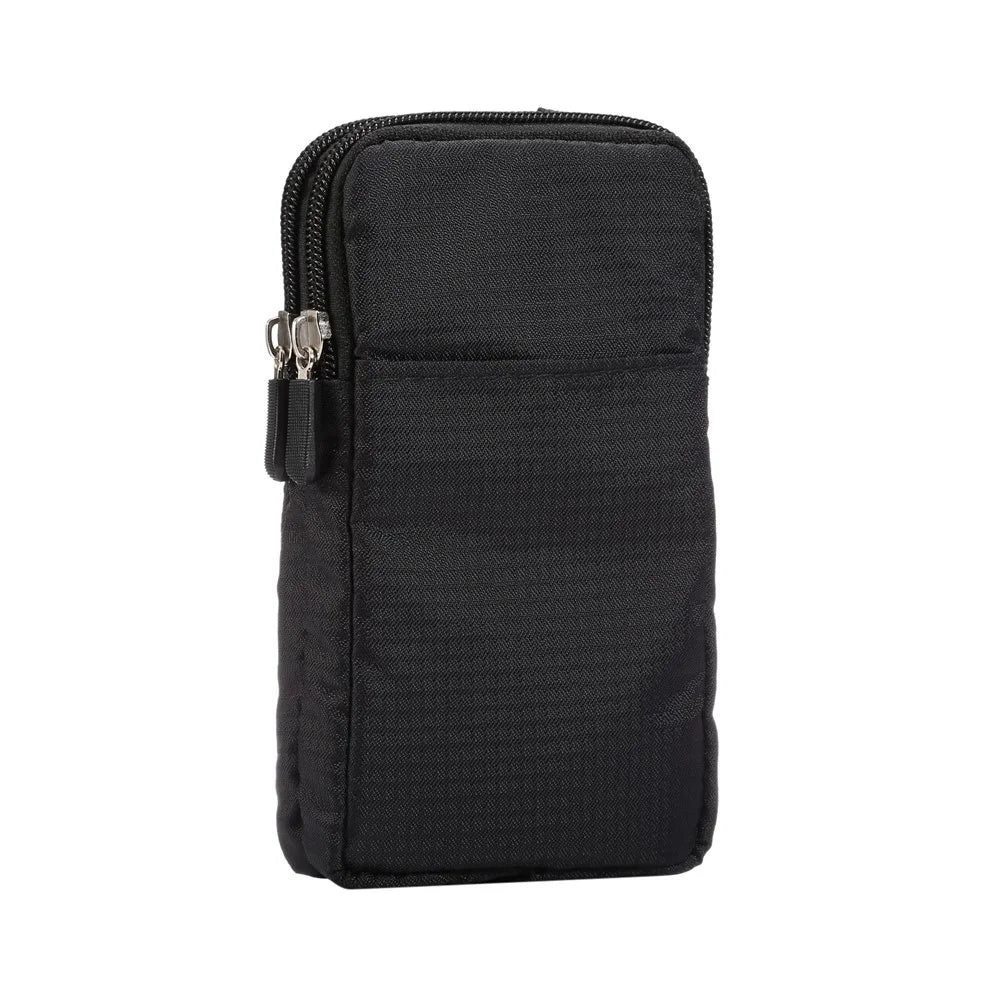 Outdoor Sports Belt Phone Bag Waist Pack Wallet with Shoulder Strap for iPhone X/8/8 Plus/7 Plus/Samsung Galaxy S9+/S8+, Size: 16.5x9x3cm - Black - 4