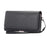 Litchi Leather Coin/Card Slots Holster Pouch for iPhone 8 Plus/7 Plus/Samsung Note 8/S9+/S8+ - Black - 1