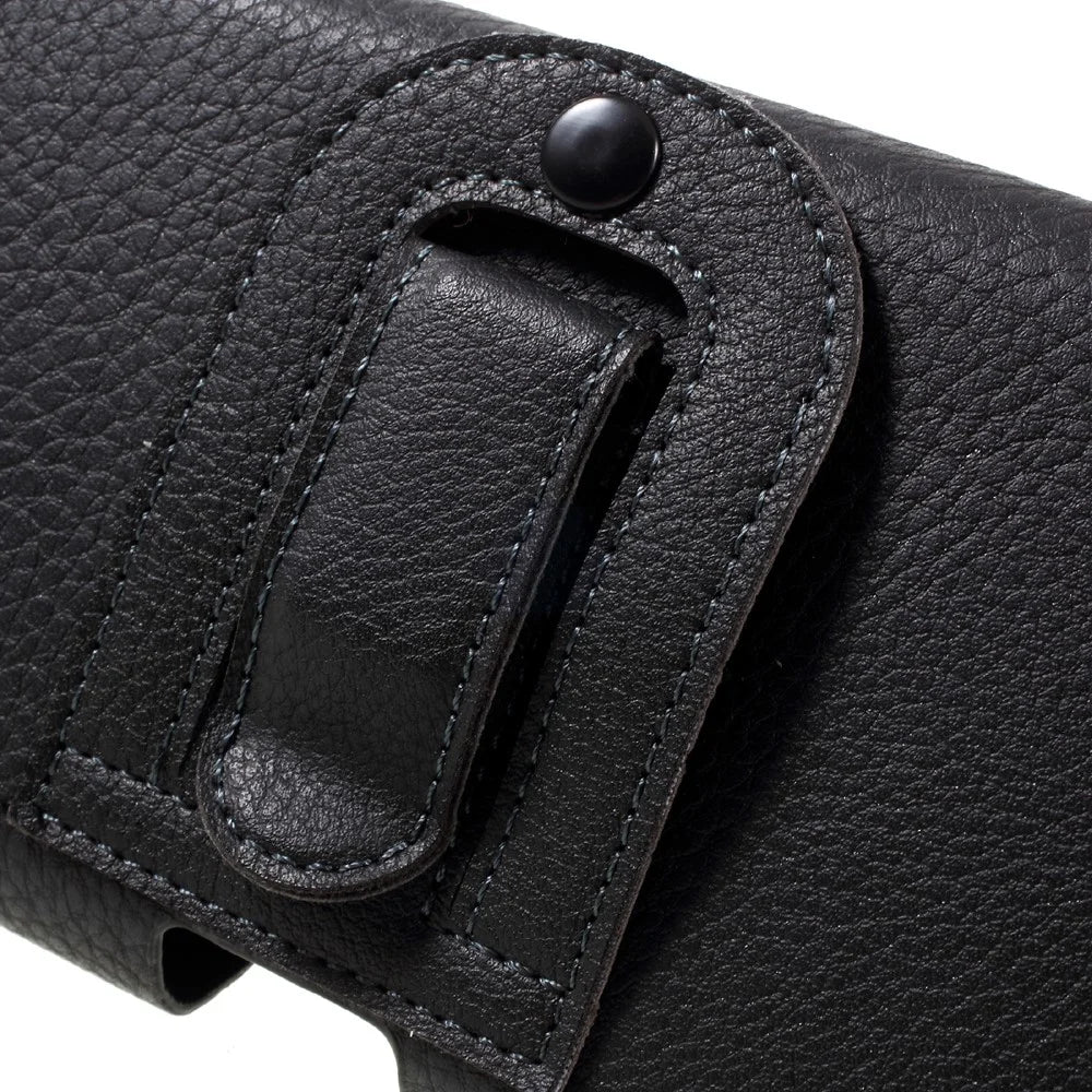 Litchi Leather Holster Cover Dual-layer Coin/Card Slots Pouch for iPhone 8 Plus / Samsung S9+, Size: 160 x 83 x 10mm - 3