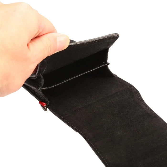 Lychee Vertical Leather Holster Case with 2 Card Slots for iPhone 8 Plus / Samsung S9+ S8, Size: 16x8.5x3.5cm - Black - 7