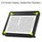 Auto Wake / Sleep PU Leather Case Solid Color Origami Stand E-Reader Cover for Kobo Libra 2 / Libra Colour - Black - 2