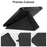 Auto Wake / Sleep PU Leather Case Solid Color Origami Stand E-Reader Cover for Kobo Libra 2 / Libra Colour - Black - 4