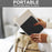 Auto Wake / Sleep PU Leather Case Solid Color Origami Stand E-Reader Cover for Kobo Libra 2 / Libra Colour - Black - 7