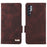 For TCL 20 Pro 5G PU Leather Phone Case Shockproof Phone Cover Folio Flip Case with Stand Wallet - Coffee - 1