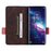 For TCL 20 Pro 5G PU Leather Phone Case Shockproof Phone Cover Folio Flip Case with Stand Wallet - Coffee - 6