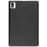 For TCL TAB 10s 9080G (2021) Drop-proof Trifold Stand PU Leather + PC Tablet Cover Case with Auto Wake/Sleep - Black - 3