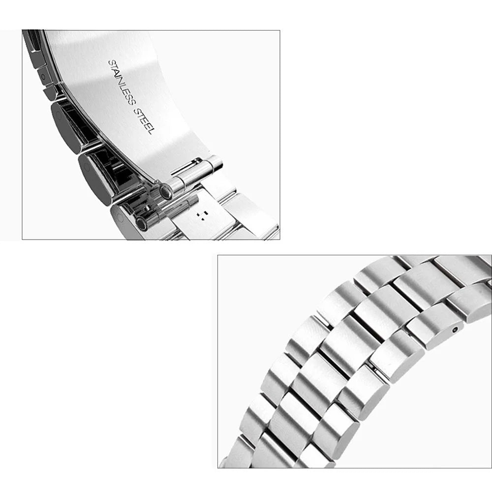 XINCUCO Stainless Steel Watch Band for Apple Watch Ultra 3 2 1 49mm / Series 11 10 46mm / 9 8 7 45mm / SE3 SE2 SE 6 5 4 44mm / 3 2 1 42mm with Axle Connectors - 6