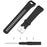 For Garmin Vivosmart HR+/Approach X10/X40 Soft Silicone Watch Strap Wristband Replacement with Installation Tools - Black - 3