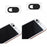 3Pcs/Set 0.03in Ultra-thin Plastic Webcam Camera Cover Shutter Protect Smartphones Laptop Desktop Privacy - Black - 2