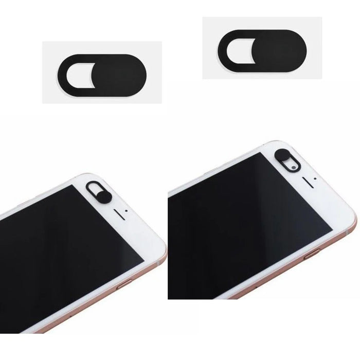 3Pcs/Set 0.03in Ultra-thin Plastic Webcam Camera Cover Shutter Protect Smartphones Laptop Desktop Privacy - Black - 2