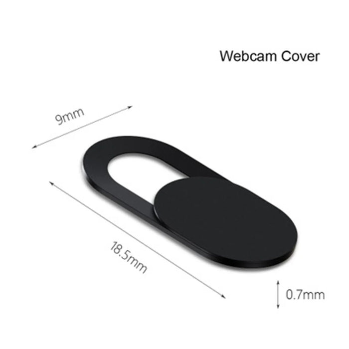 3Pcs/Set 0.03in Ultra-thin Plastic Webcam Camera Cover Shutter Protect Smartphones Laptop Desktop Privacy - Black - 4