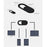 3Pcs/Set 0.03in Ultra-thin Plastic Webcam Camera Cover Shutter Protect Smartphones Laptop Desktop Privacy - Black - 6