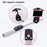 Portable Bluetooth-compatible Control Electric 360 Degree Rotation Extendable Phone Selfie Stick - Black - 5