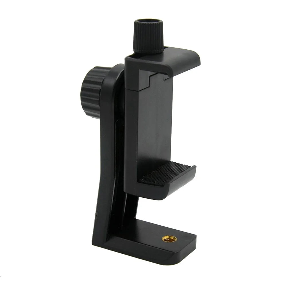 AT716 360 Degree Rotary Universal Cell Phone Tripod Mount/Vertical Bracket Holder Adapter Clamp with 1/4 Screw Hole - 1