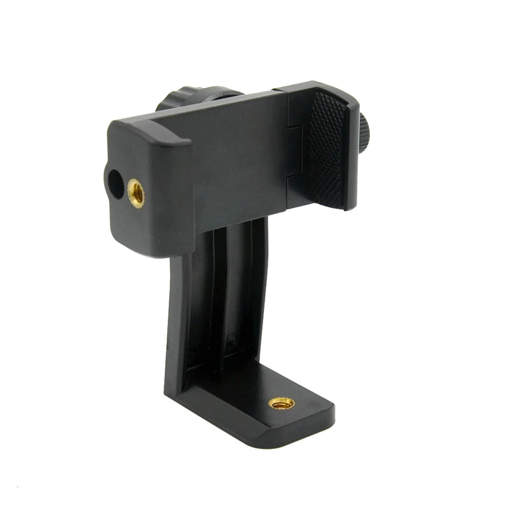 AT716 360 Degree Rotary Universal Cell Phone Tripod Mount/Vertical Bracket Holder Adapter Clamp with 1/4 Screw Hole - 2