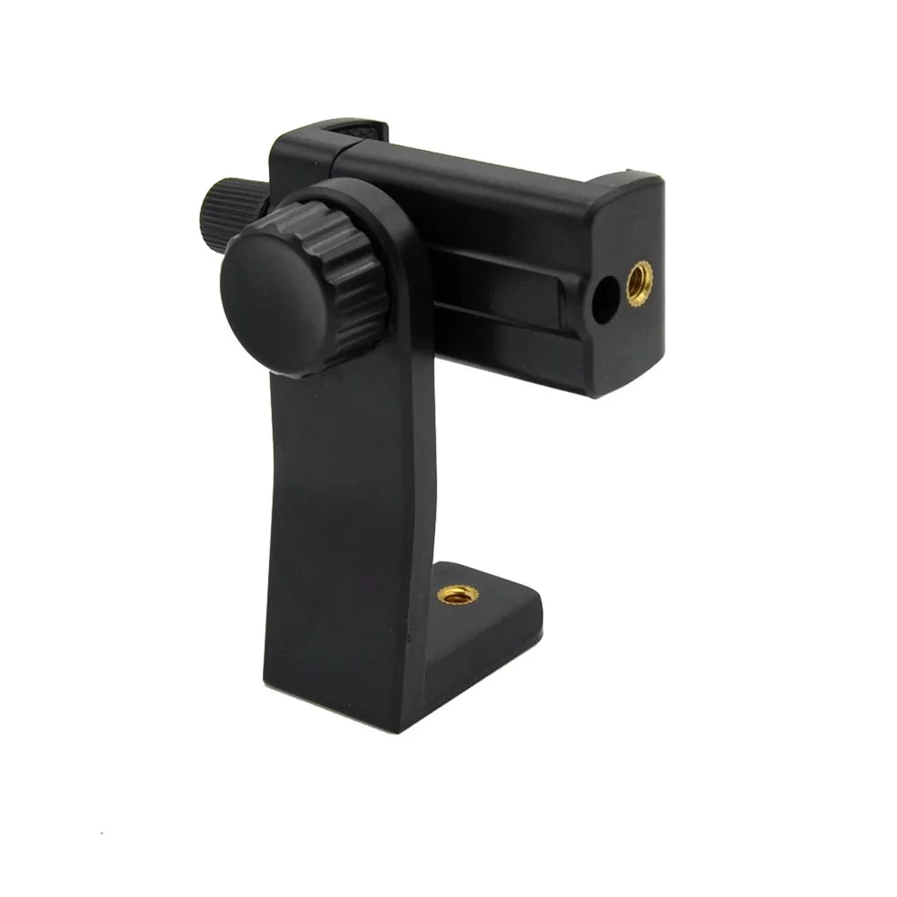 AT716 360 Degree Rotary Universal Cell Phone Tripod Mount/Vertical Bracket Holder Adapter Clamp with 1/4 Screw Hole - 3