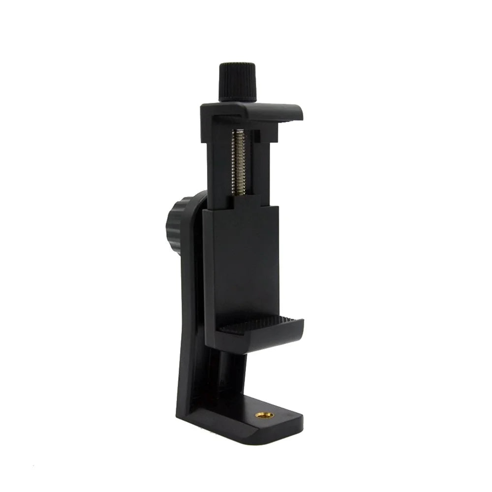 AT716 360 Degree Rotary Universal Cell Phone Tripod Mount/Vertical Bracket Holder Adapter Clamp with 1/4 Screw Hole - 5
