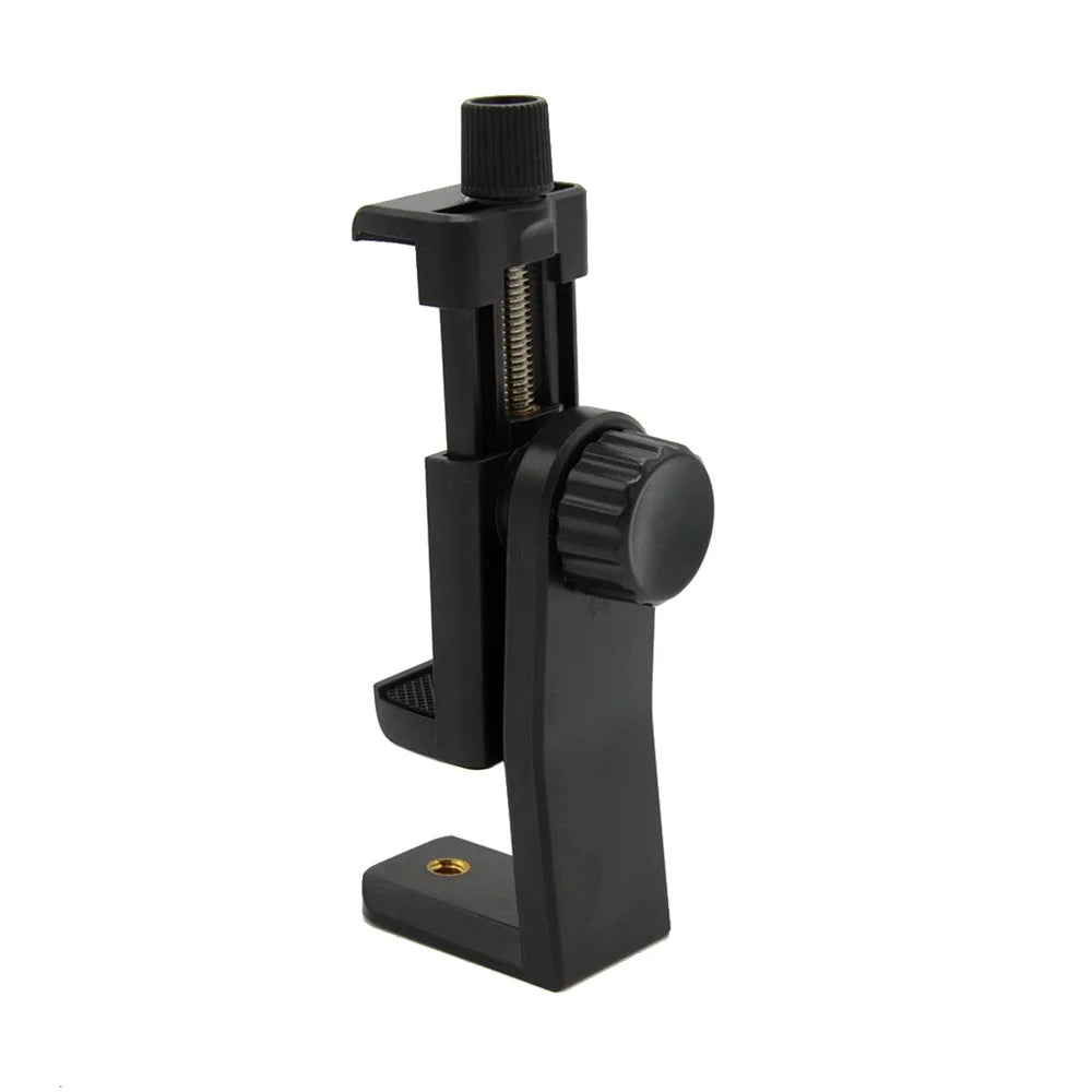 AT716 360 Degree Rotary Universal Cell Phone Tripod Mount/Vertical Bracket Holder Adapter Clamp with 1/4 Screw Hole - 6