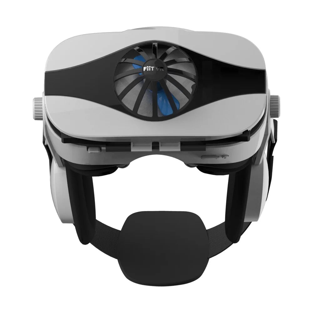 FIIT VR 5F 3D VR Headset Fan Cooling Virtual Reality 3D Glasses Box for 4.0-6.3 inch Smartphone - 4