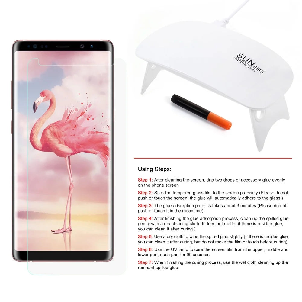 RURIHAI 6W USB UV LED Nail Lamp UV Acrylic Gel Polish Dryer Curing Light for Curing UV Liquid Screen Protector Film - 6