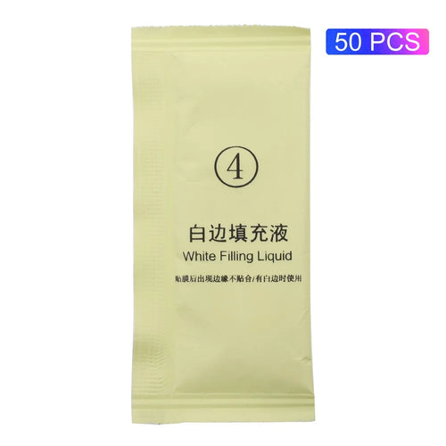 50Pcs / Set Tempered Glass Filling Liquid Eliminate White Edge for Arc Edge Phone Screen Protector - 1