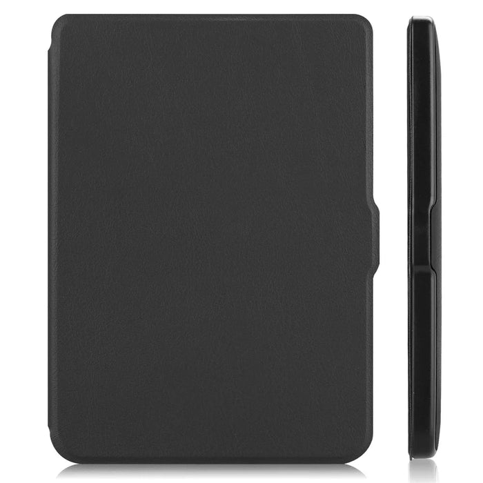 PU Leather Smart Magnetic Flip Casing for Kobo Clara HD 6.0 inch - Black - 6