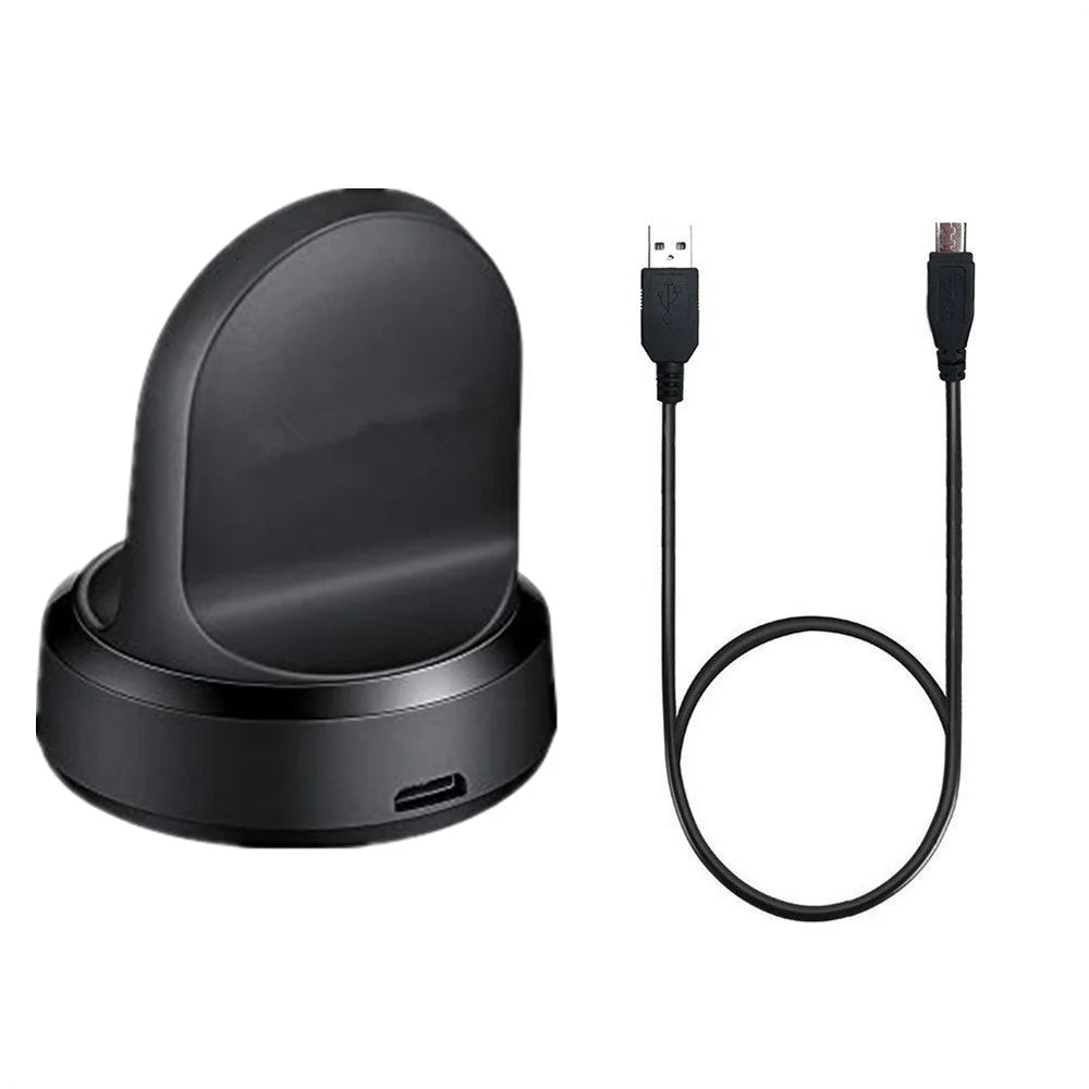 EP-YO805 For Samsung Galaxy Watch 46mm SM-R800 / 42mm SM-R810 Smart Watch Wireless Charger Charging Dock with Cable - 1