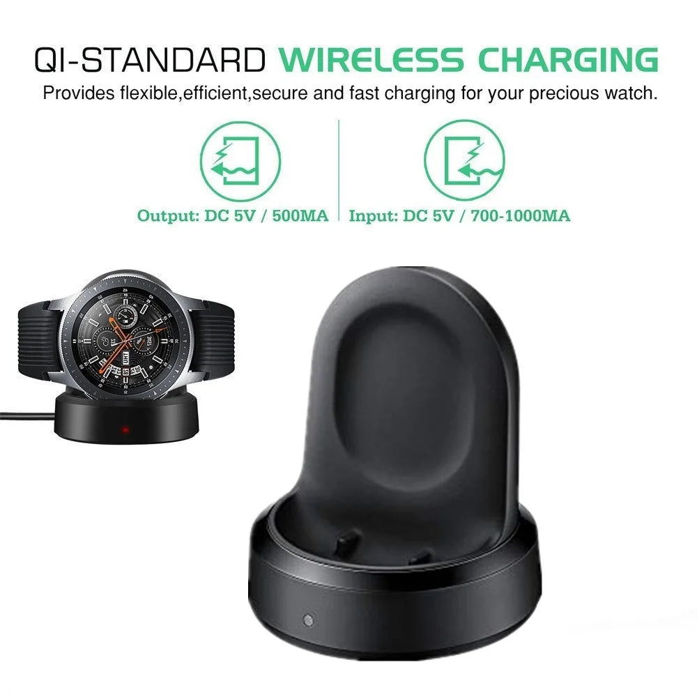 EP-YO805 For Samsung Galaxy Watch 46mm SM-R800 / 42mm SM-R810 Smart Watch Wireless Charger Charging Dock with Cable - 3