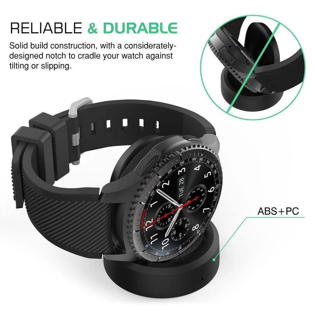 EP-YO805 For Samsung Galaxy Watch 46mm SM-R800 / 42mm SM-R810 Smart Watch Wireless Charger Charging Dock with Cable - 4