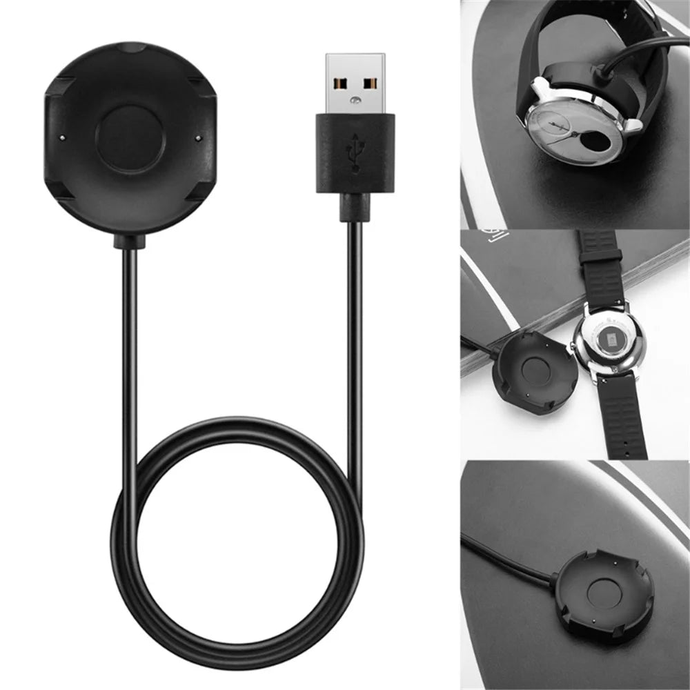 1m USB Charger Dock Station Cradle Cable Line for Nokia Steel HR 36mm 40mm Watch - 1