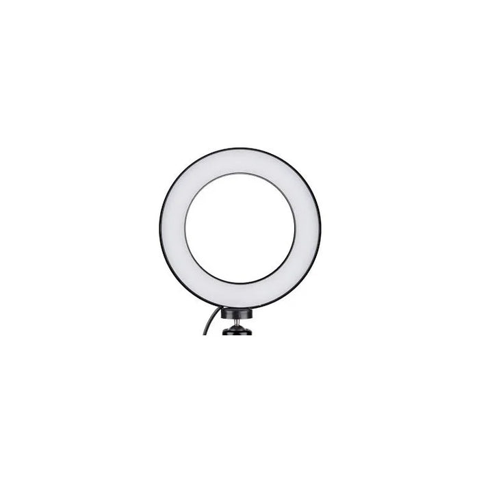 5.7 inch LED Ring Light 3 Light Modes 10 Brightness Levels LED Lamp with Tripod Stand for Video Shooting Makeup - Silver - 7