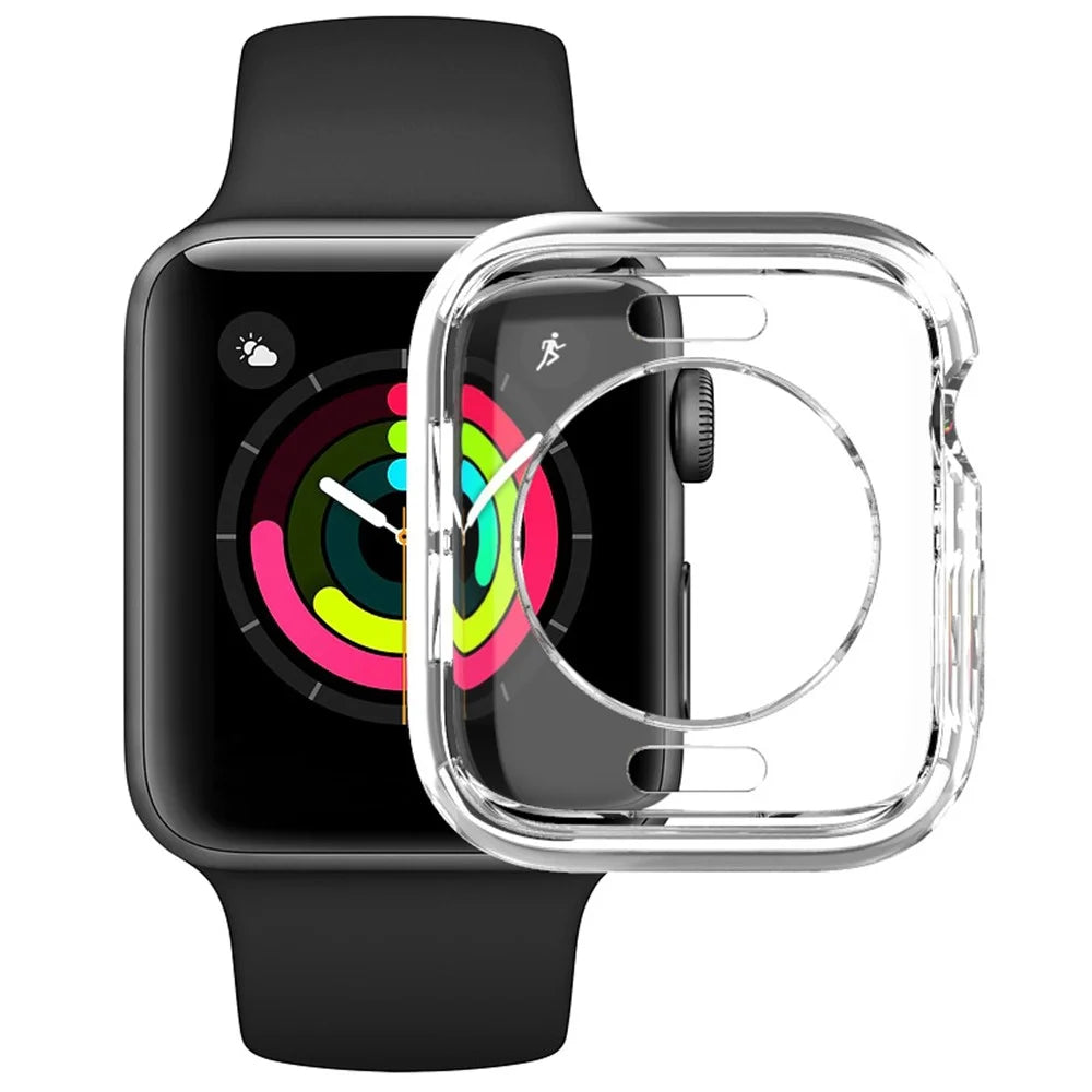 IMAK UX-3 Series for Apple Watch Series SE3 / SE2 / SE1 /  6 / 5 / 4 44mm Soft Protective Cover [Hollow Front Version] - 1