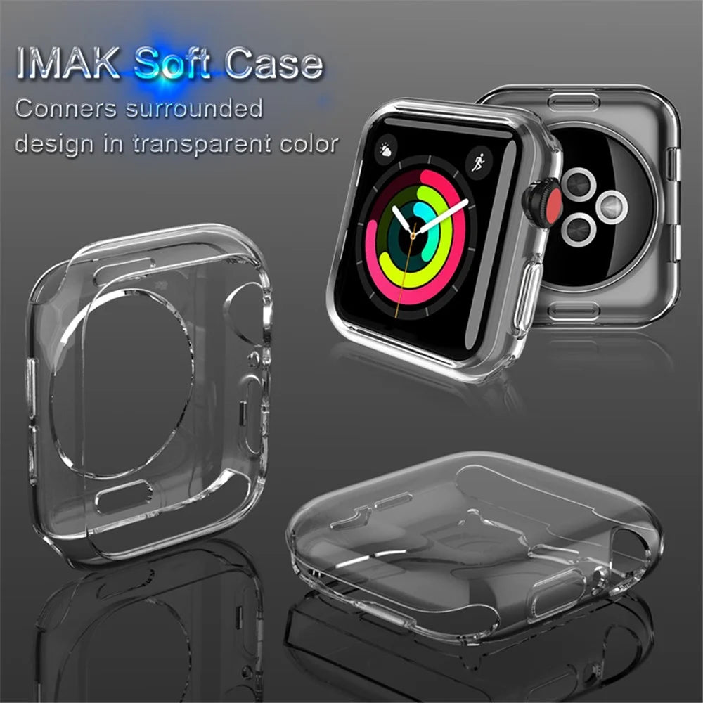 IMAK UX-3 Series for Apple Watch Series 3/2/1 42mm Soft Protective Case [Hollow Front Version] - 5