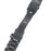 22mm Stainless Steel Watchband with Spring Bars for Moto 360 2nd 46mm/Samsung R380 - Black - 3
