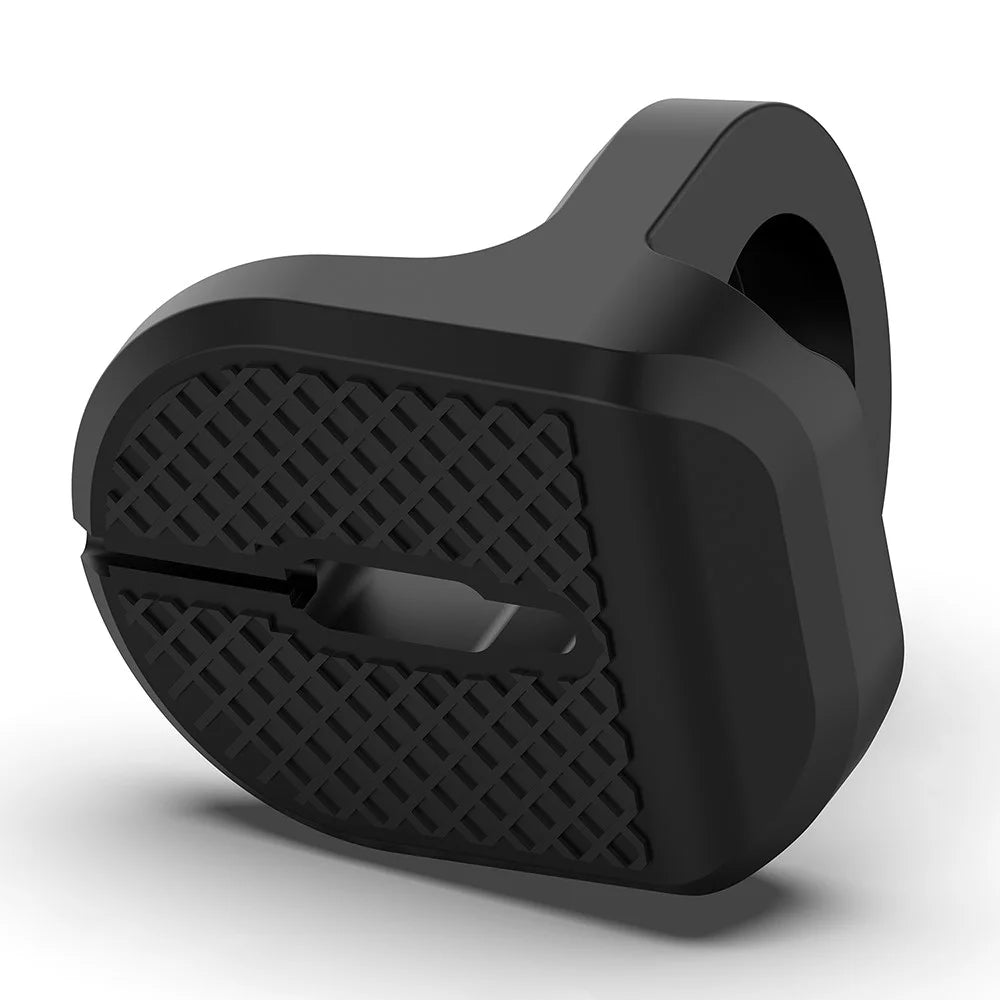 Silicone Charging Stand Dock Station Holder with Charging Hole for Apple Watch Series 4/3/2/1 - Black - 2
