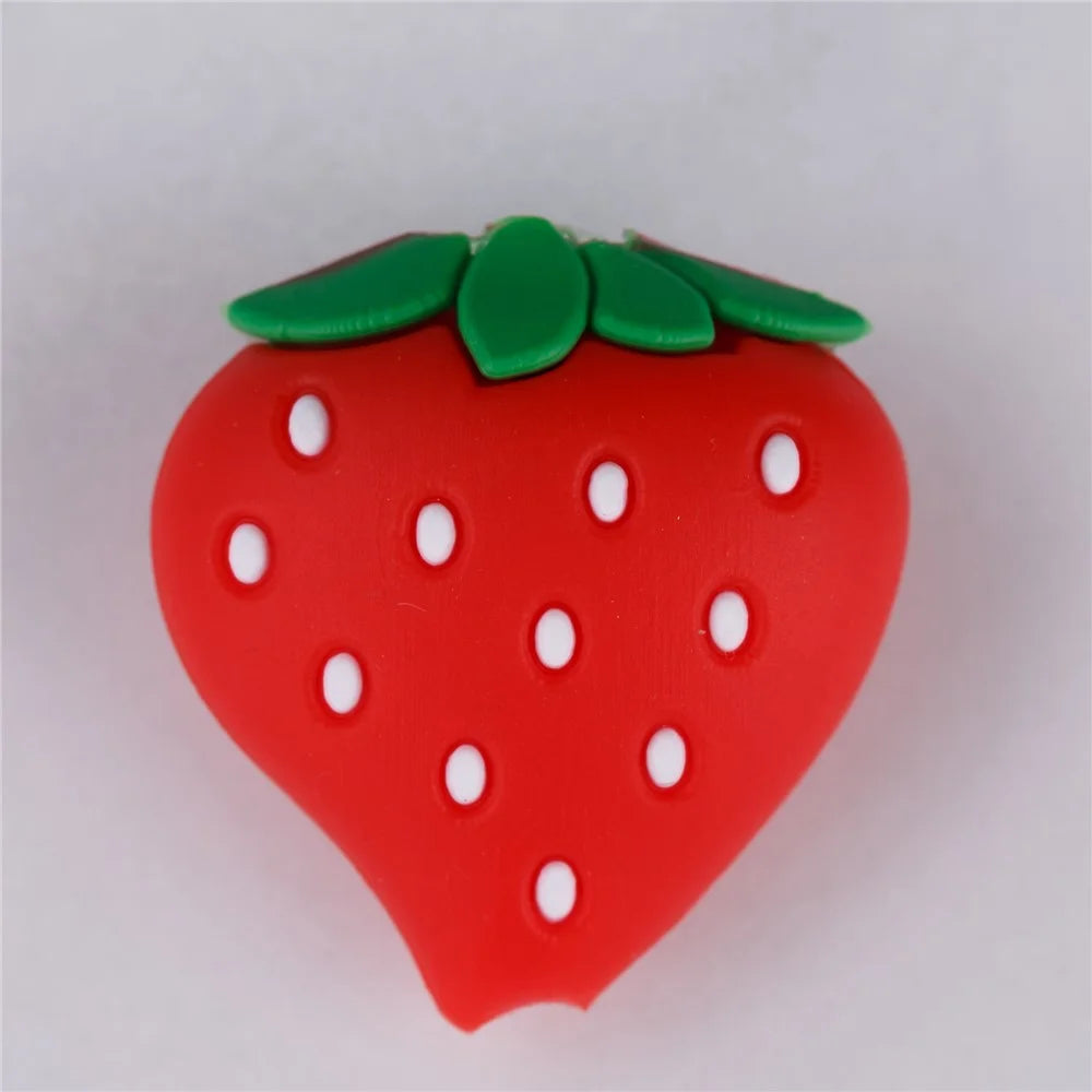 Cute Fruit Pattern Charging Cord Protector USB Data Wire Protection Cover - Strawberry - 1