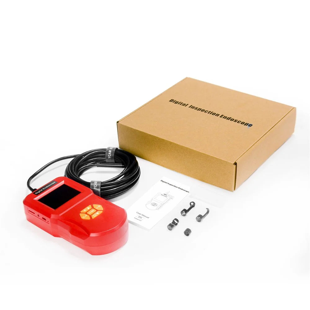 INSKAM127 2.4 inch IPS Digital Inspection IP67 Waterproof Endoscope Camera Diameter 8MM Rigid Line 5M - Red - 7