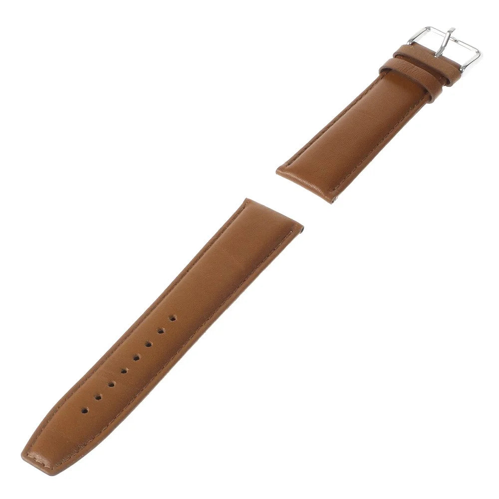 22mm Genuine Leather Watchband for Huawei Watch 2 Classic Edition / Samsung Gear S3 Classic / Moto 360 46mm 2nd Gen/Pebble Time Etc - Brown - 3