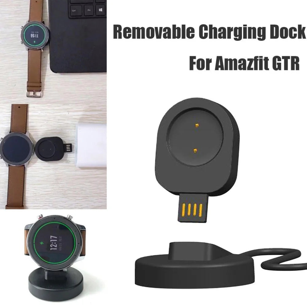 Portable Removable Multi-function USB Cable Charging Dock Charger for Amazfit GTR 42mm 1909/GTR 47mm 1901 - 2