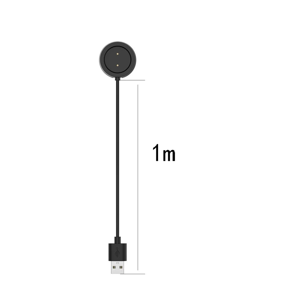 USB Magnetic Charging Dock Cable Cord Charger for Xiaomi Huami Amazfit GTR 42mm 1909/GTR 47mm 1901 Watch - Black - 4
