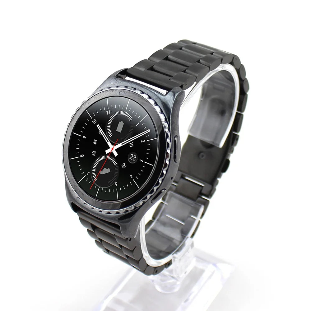 20mm Stainless Steel Watchband Wrist Strap for Samsung Galaxy Gear S2 Classic R732 - Black - 2