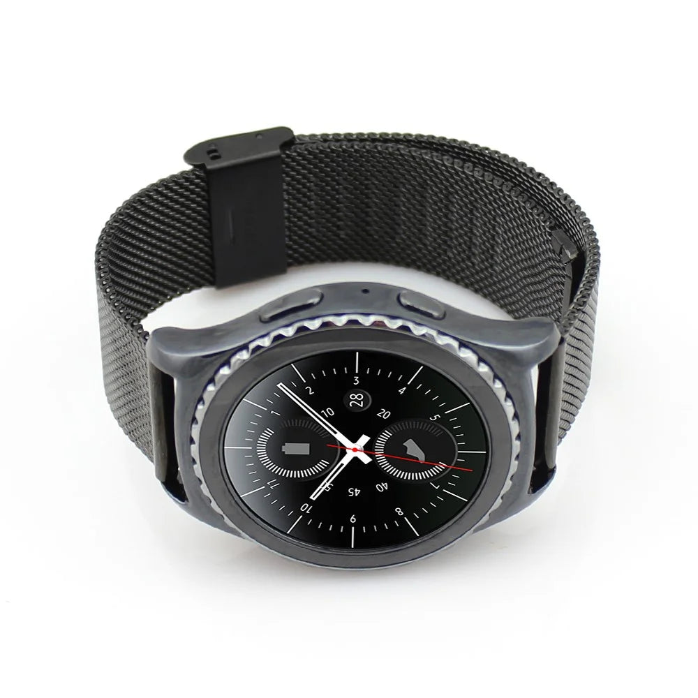20mm Mesh Metal Watchband Wristband for Samsung Galaxy Gear S2 Classic SM-R732 - Black - 3